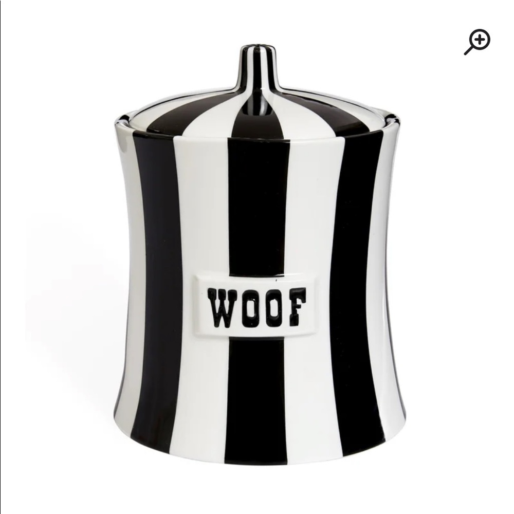 Jonathan Adler storage jar “WOOF” new in the box